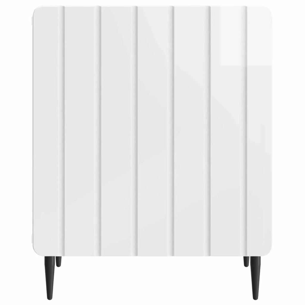 Armadio da Notte Bianco Lucido 43 x 34,5 x 52 cm 894343