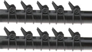 Kit di tenaglie 10 pezzi - Materiale Kunststof/Rubber - Diametro 1,4 cm - Diametro circolare 1,9/2,5 cm - Facile da utilizzare - Adatto per attrezzi da pesca - Porta tenaglie