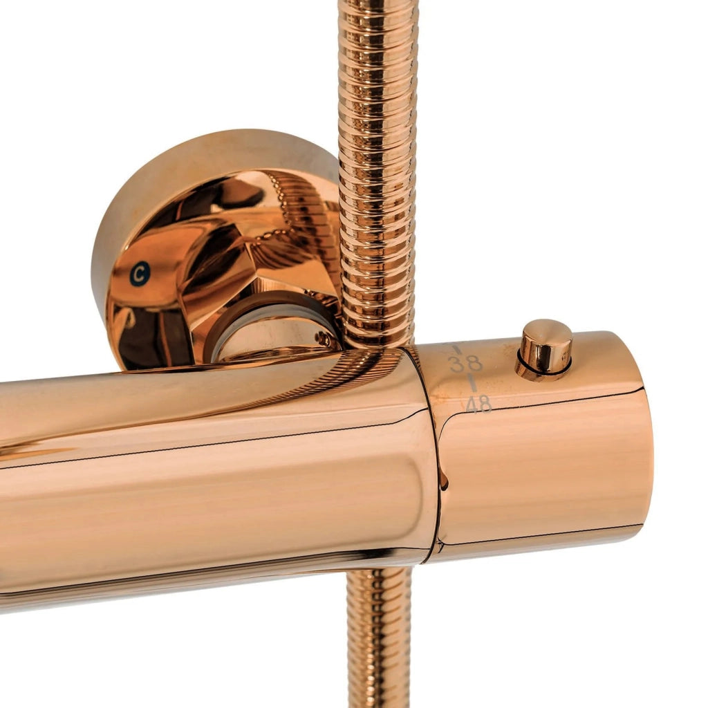 Set Doccia Con Termostato Rea Lungo Copper