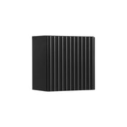 Mobile alto per il bagno VANO – 1 porta – Nero opaco – L30 × P18 × H30 cm – Da appendere