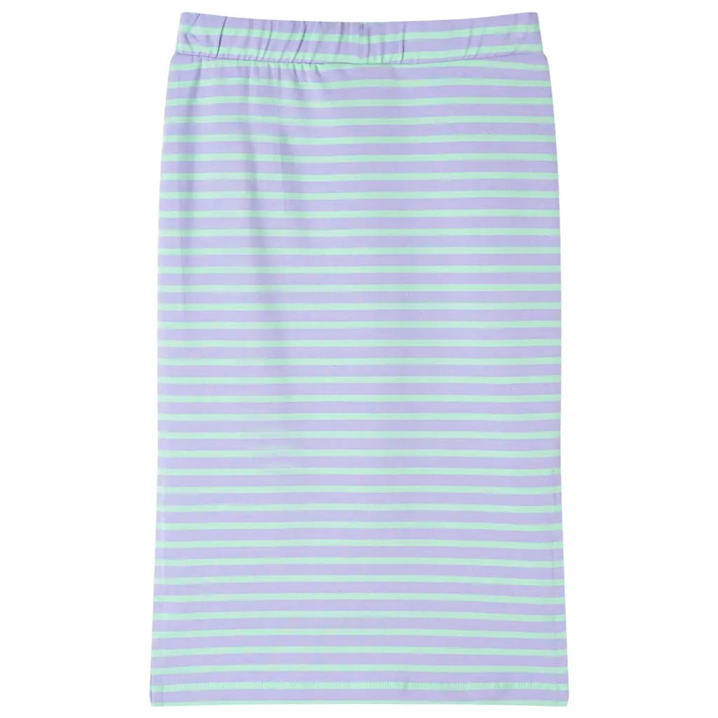 Gonna Dritta da Bambina a Righe Menta Brillante 116 CFW7755789