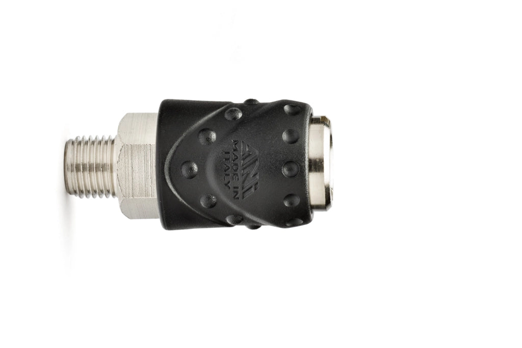 RUBINETTO RAPIDO A SFERA UNIVERSALE FILETTATO 3/8 M (BL)