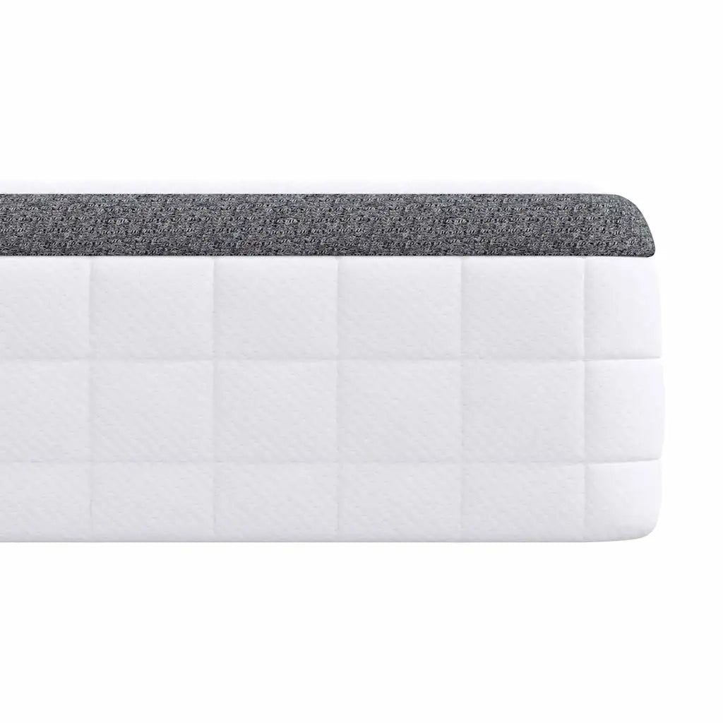Materasso Bianco e Grigio 100 x 200 cm Molla Bonell