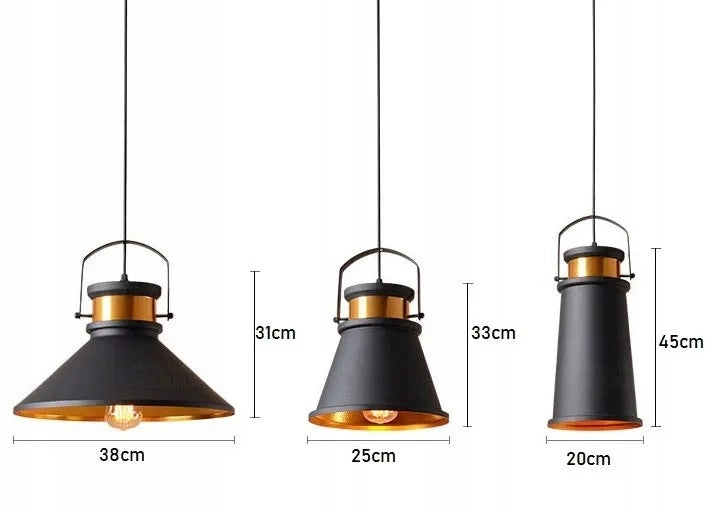 Lampada Da Soffitto Asti Abc Nero/oro