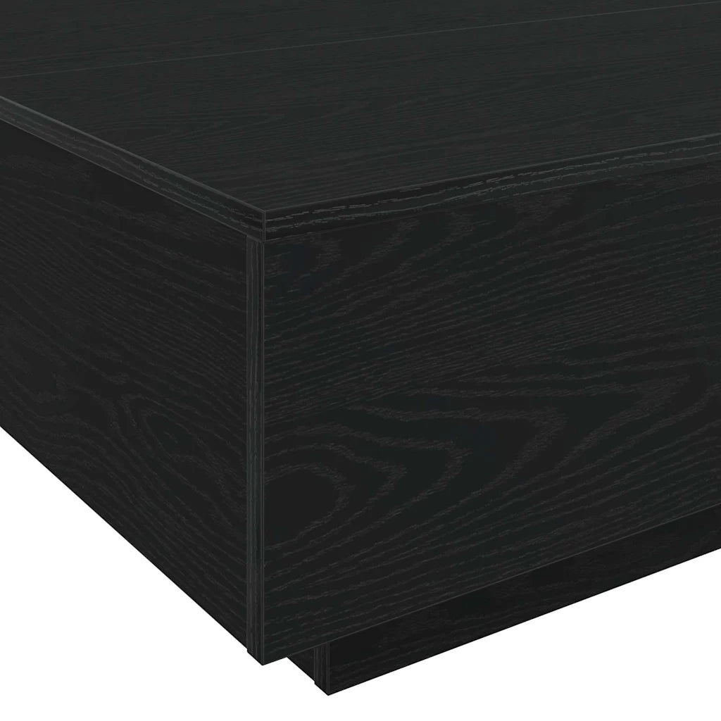 Tavolino da salotto | Tavolino da caff¨¨ | Tavolino da Soggiorno Rovere Nero 80 x 80 x 31 cm