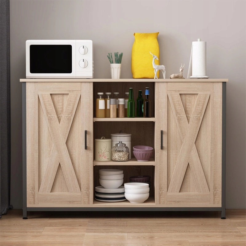 Credenza con ripiani aperti, 100 cm