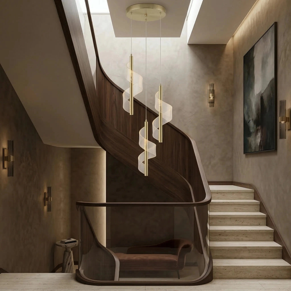 Lampada Led A Sospensione Da Soffitto G178-3cp Gold