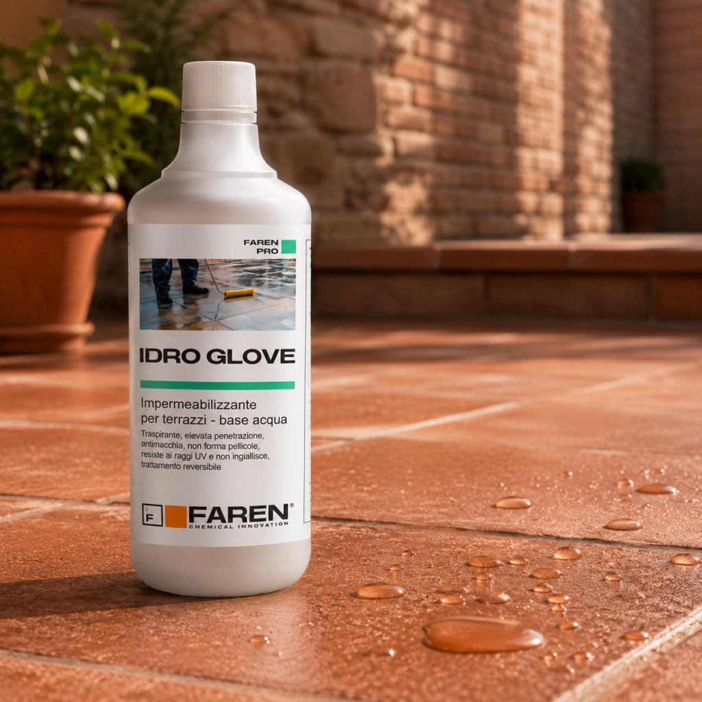 Faren idro glove impermeabilizzante anti-sfarinamento per terrazzi *** formato 500 ml, confezione 1