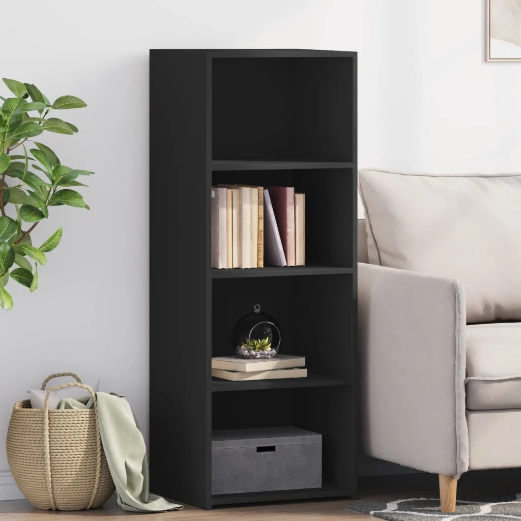 Credenza | Madia | Buffet da pranzo | Armadio da pranzo Nera 45x41x124cm in Legno Multistrato