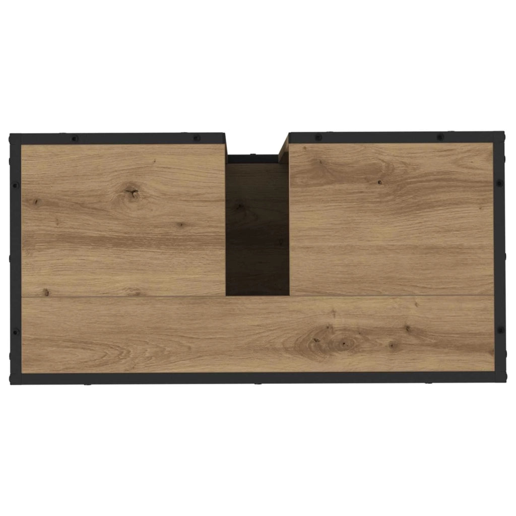 Mobile da Bagno con porta Rovere artigianale 65 x 33 x 60 cm 883635