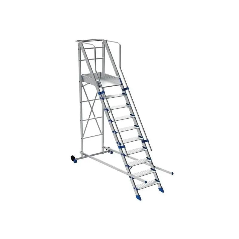 Scala fortezza mobile con piattaforma 11 gradini H 4,25 m