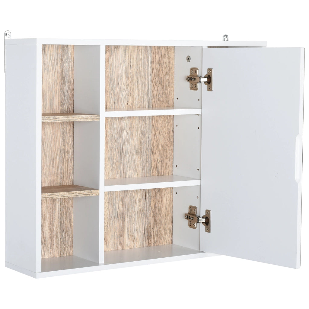 Armadio con specchio ¨C zephmum ¨C bianco, MDF, 60x14.5x49.4 cm