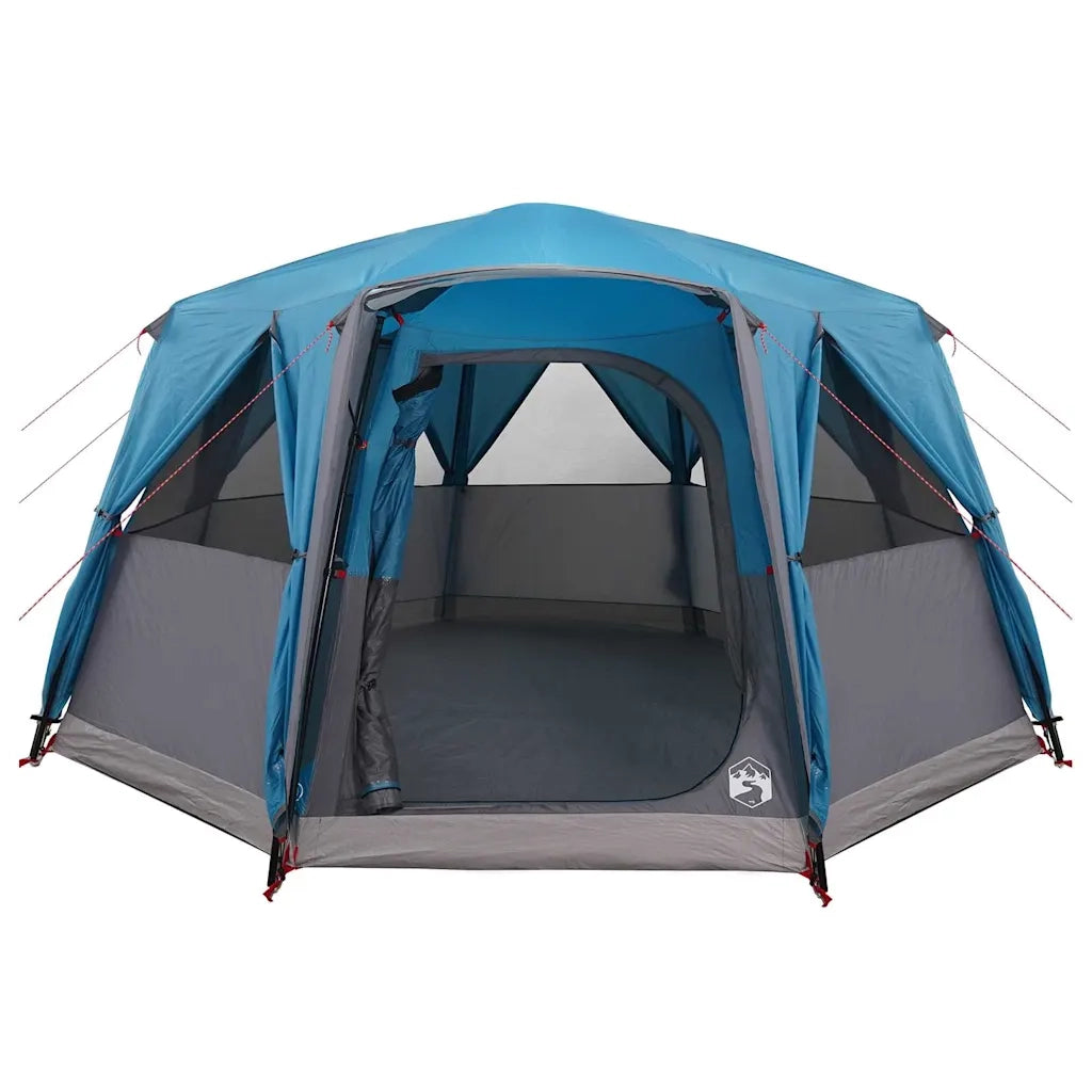 Tenda da cabina per 6 persone con tetto-Tenda da campeggio Blu 425 x 396 x 222 cm