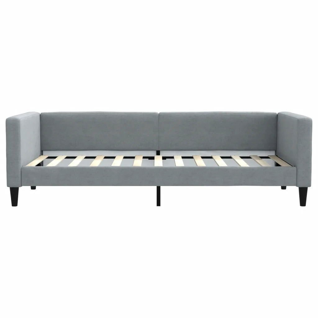 Letto singolo | Letto per adulti | Letto da Giorno Grigio Chiaro 90x200 cm in Tessuto
