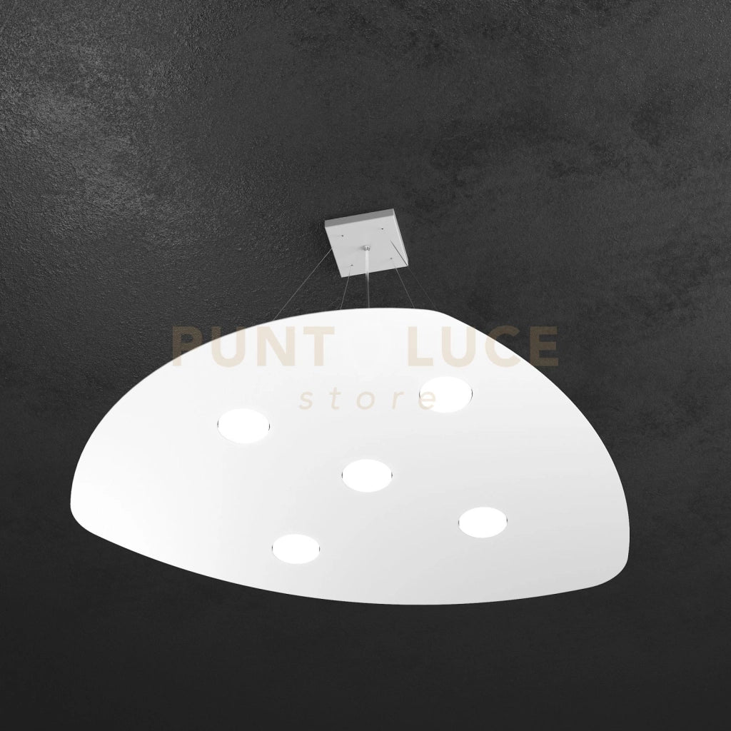 SHAPE SOSPENSIONE 5 LUCI BIANCO 1143-S5-BI