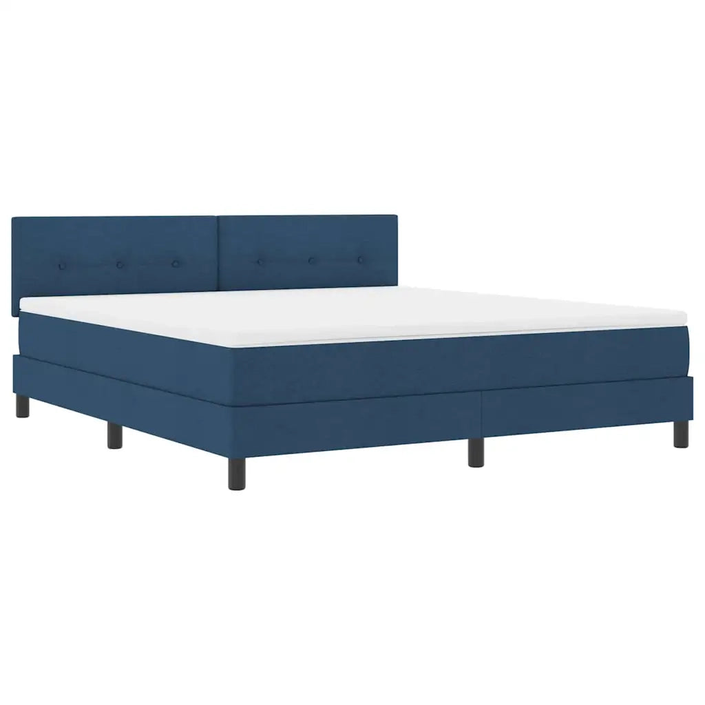 Letto a molle con materasso con led Blu 180 x 200 cm Tessuto 3342232