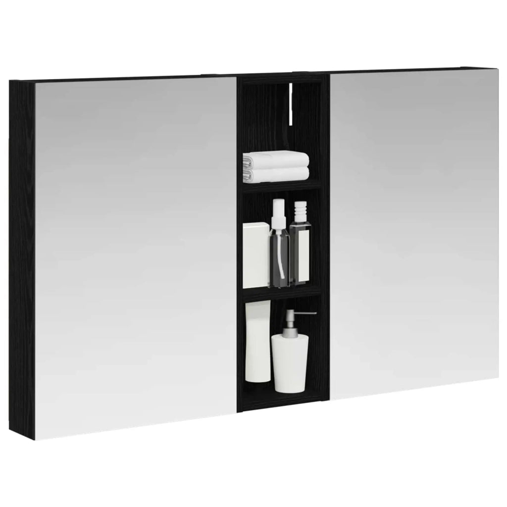 Set di Armadi da Bagno con porta 3 pcs 100 x 10,5 x 60,5 cm 3403697