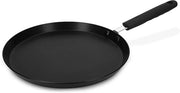Padella per pancake antiscivolo 26 cm - Adatto a tutti i superfici di cottura - 1 pezzo - Nero - Materiale: Alluminio