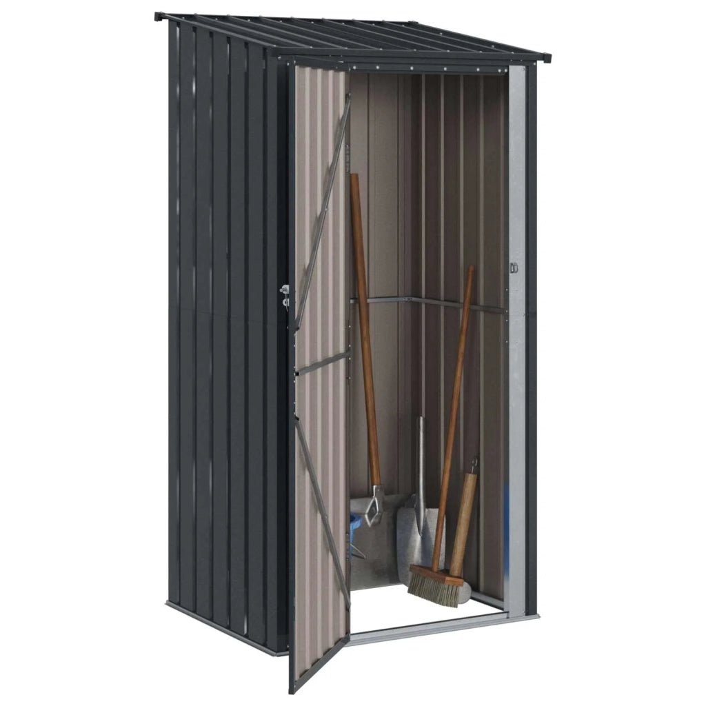 Casette da giardino Antracite 103 x 86 x 200 cm Metallo 42011295