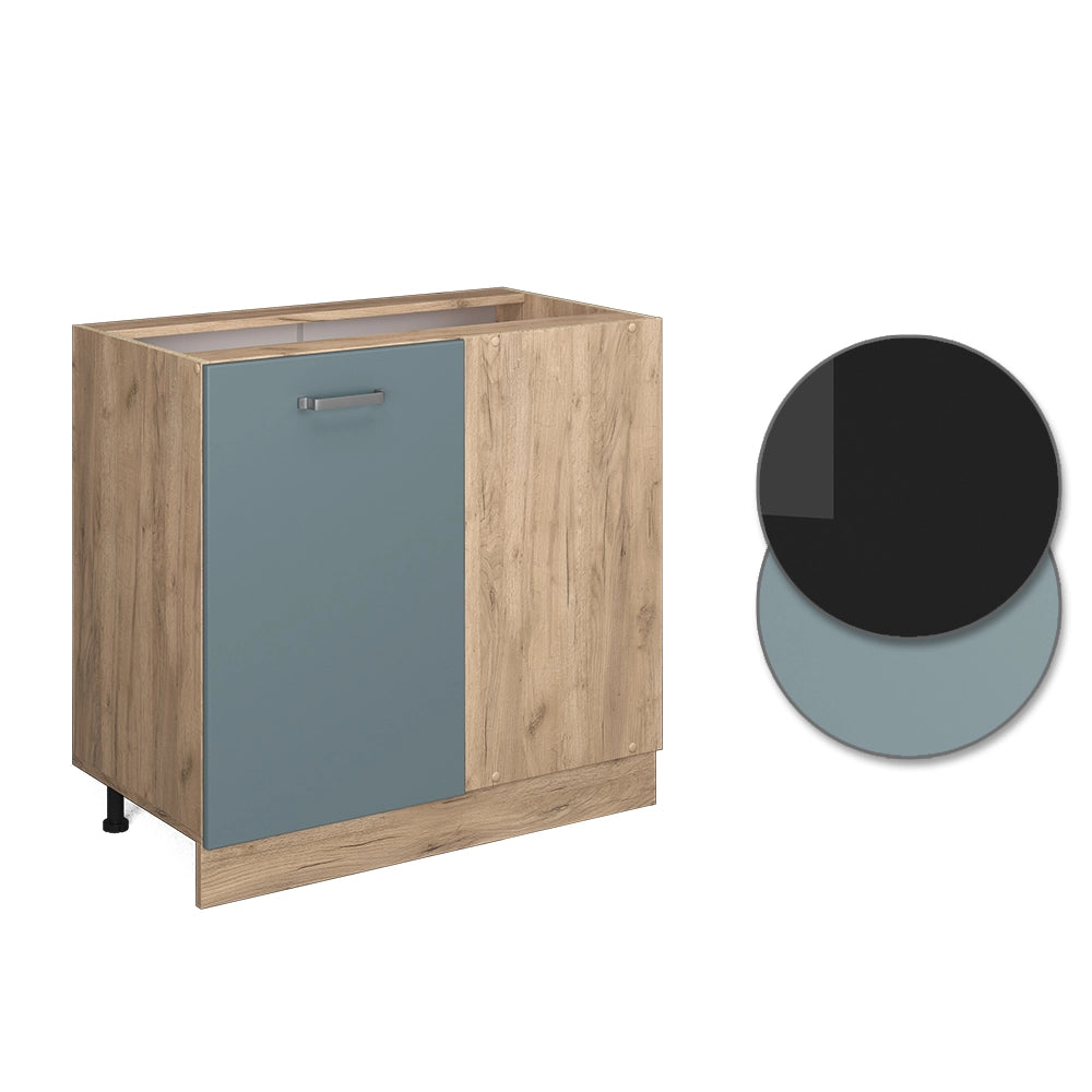 Vicco Mobile ad angolo cucina Grigio-blu 86 cm senza piano di lavoro