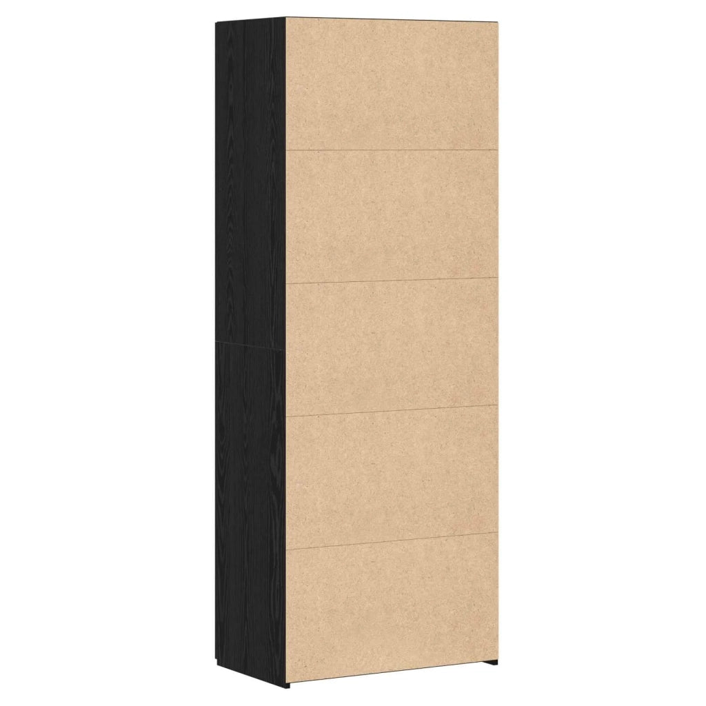 Credenza 2 pcs Rovere Nero 70 x 42,5 x 185 cm 3365590