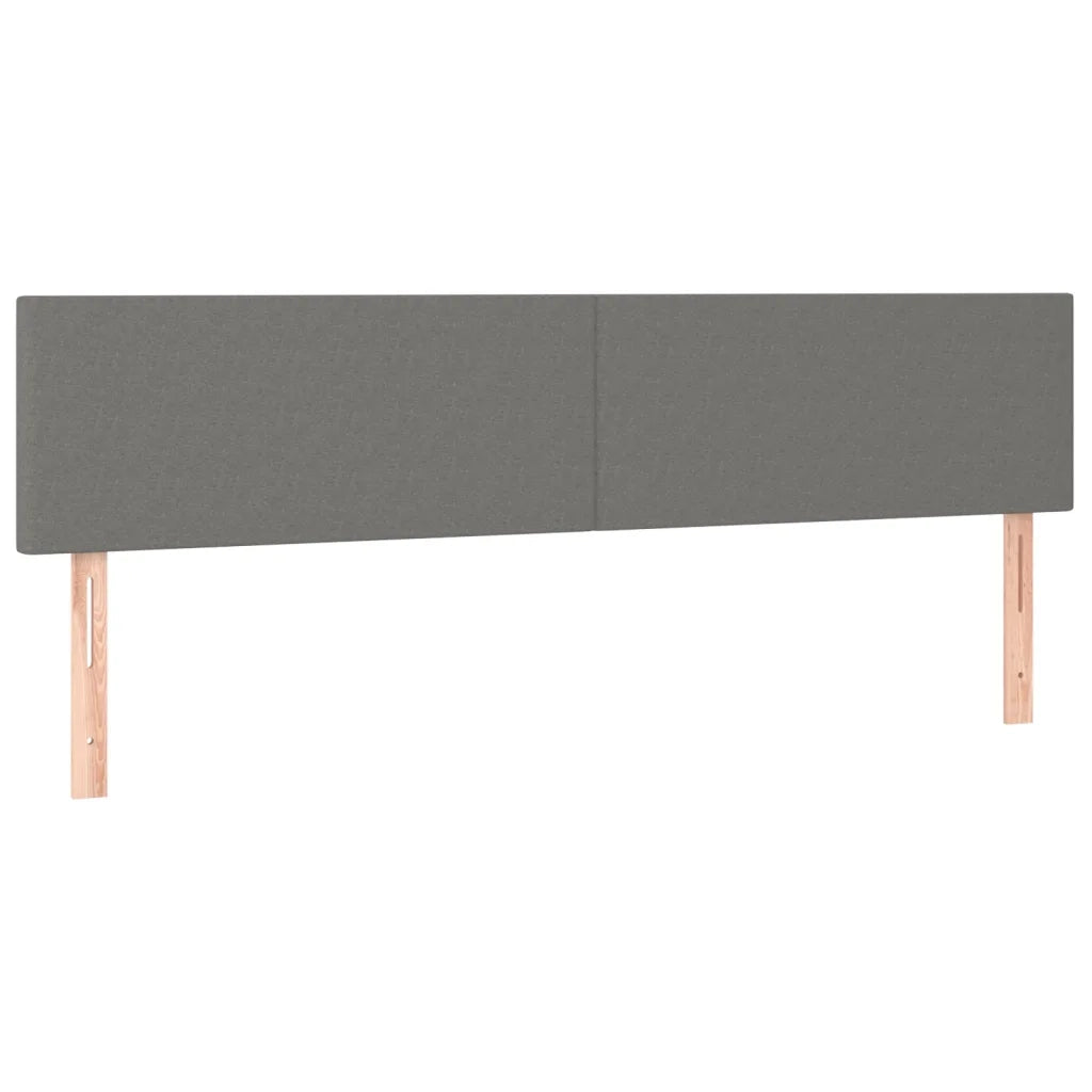 Testiera | Testata Grigio Scuro 180x5x78/88 cm in Tessuto