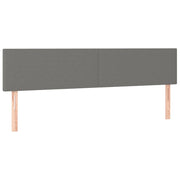 Testiera | Testata Grigio Scuro 180x5x78/88 cm in Tessuto