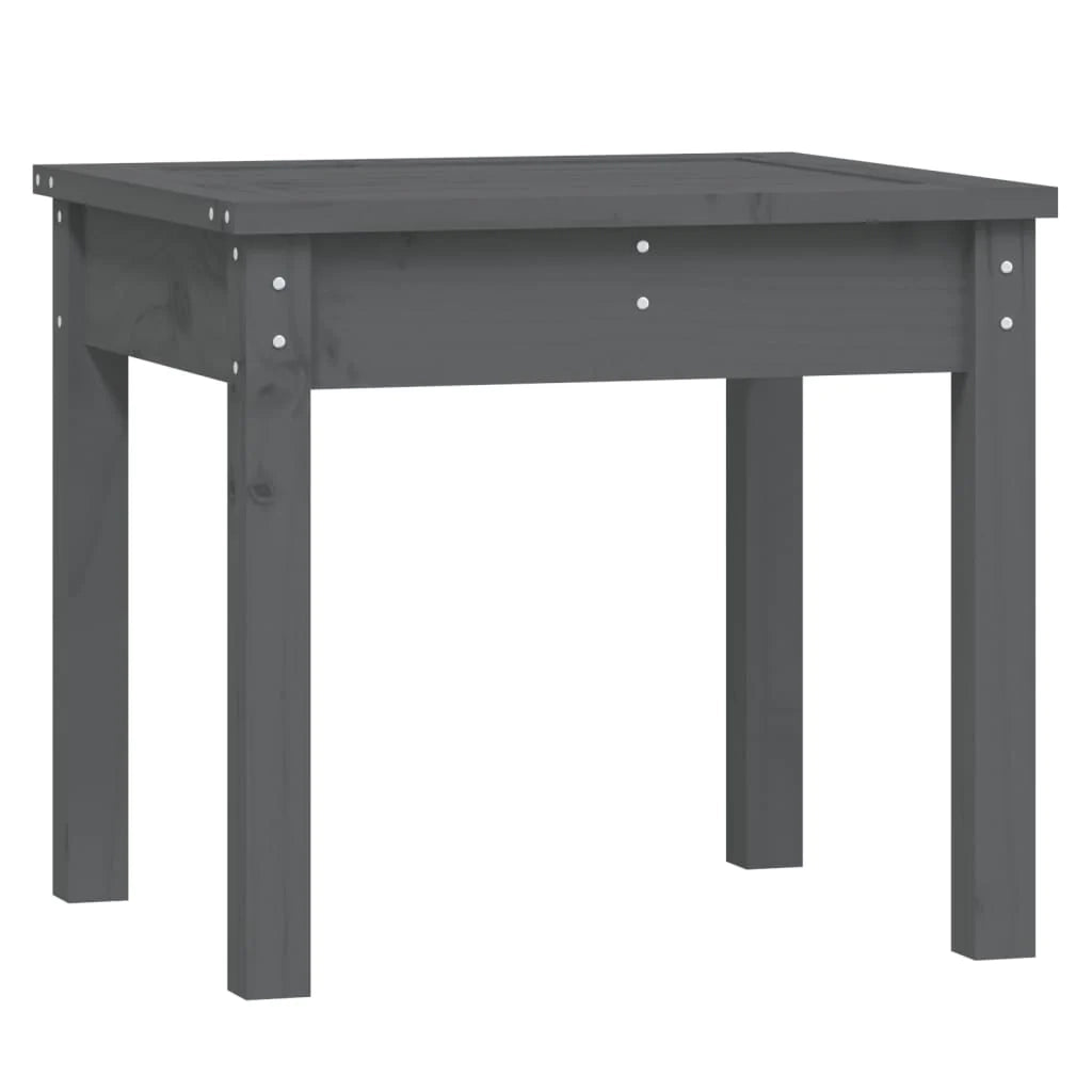 Panca da giardino mobili da esterno per patio terrazza 50 x 44 x 45 cm legno massello di pino grigio 02_0011734
