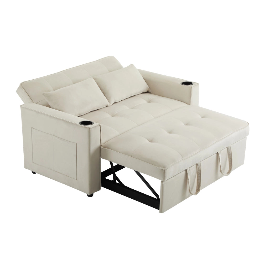 Divano letto pieghevole - Zephmum - Con porta bevande e cuscini