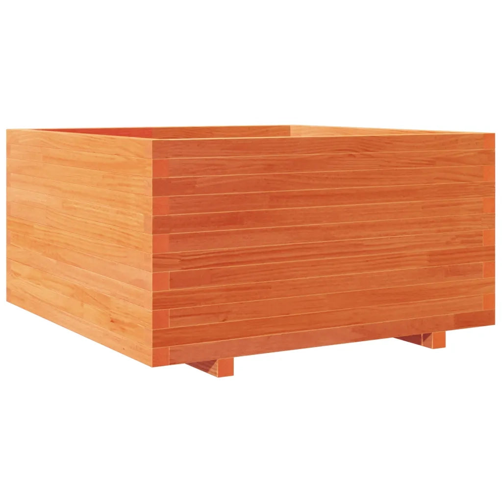Fioriera Giardino Marrone Cera 90x90x49,5cm Legno Massello Pino 3282536