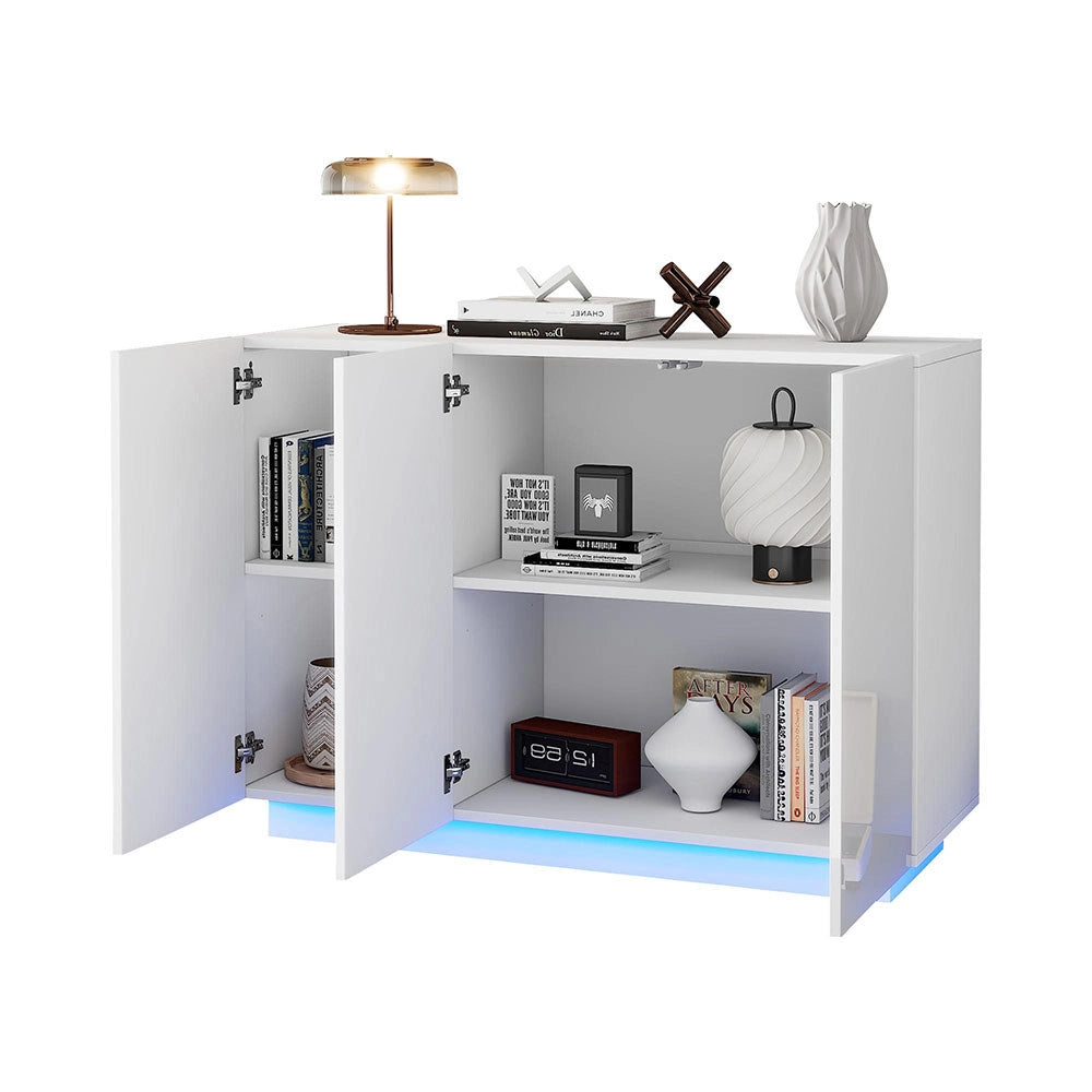 Credenza ingresso - Xylo - 120x40x75cm LED bianco