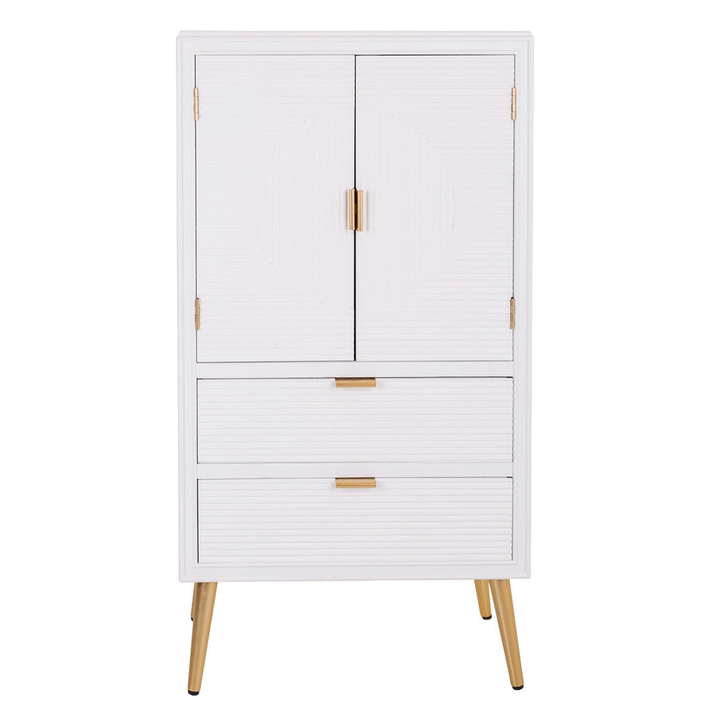 Armadio in legno bianco 62x36,5x118h