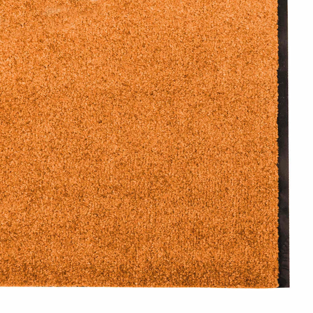Zerbino d'ingresso moderno rettangolare 120 x 350 cm resistente e antiscivolo in poliammide arancione 02_0057949