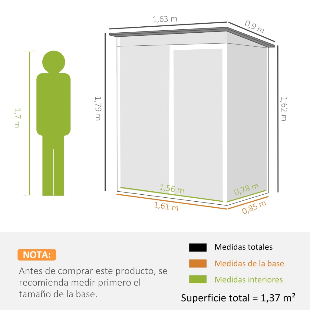 Gazebo Giardino ¨C Minimal ¨C Verde 163x90x179 cm