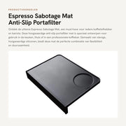 Tampino Antislip per Barista - Piastra di Tampaggio in Silicone - Facile da Pulire - Resiste ai Colpi e alle Scosse