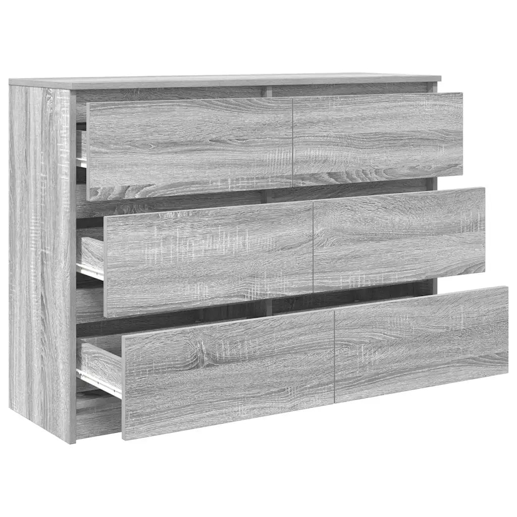 Credenza | Madia | Buffet da pranzo | Armadio da pranzo Grigio Sonoma 100x35x76 cm in Legno Multistrato