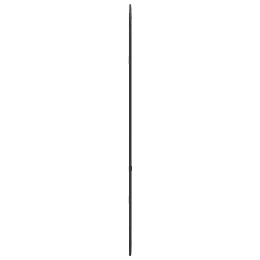 Specchio da Parete Nero 80x35 cm Ovale 348206