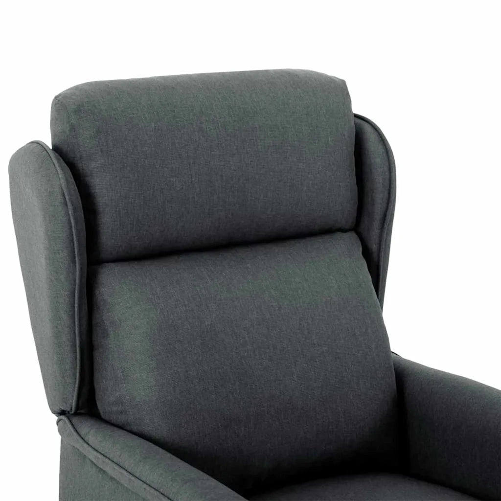 Poltrona | Sedia da massaggio Grigio scuro 93.5 x 67.5 x 101.5 cm Tessuto
