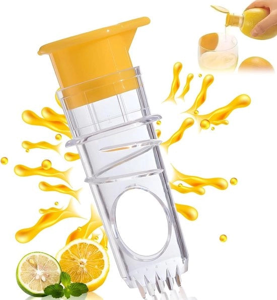 Citrusprezzatore manuale con squeezer e bottiglia per il succo - compattabile e portatile