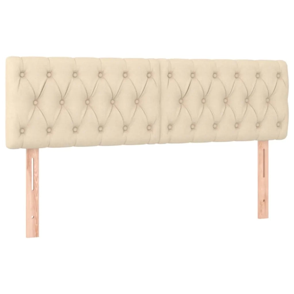 Testiera | Testata Crema 160x7x78/88 cm in Tessuto