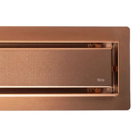 Scarico Lineare Rea Neox Pro Brush Copper 80