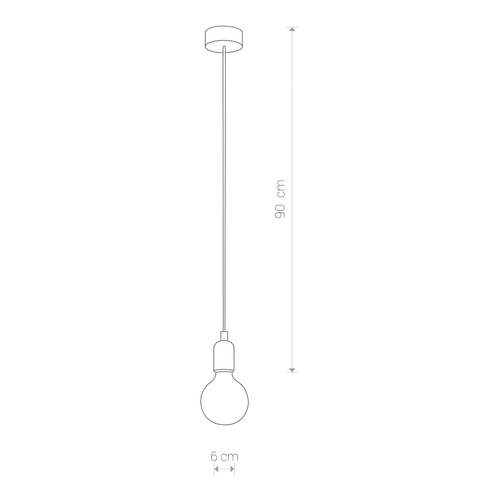 Lampada a sospensione Nowodvorski Silicone bianca Ø12 E27