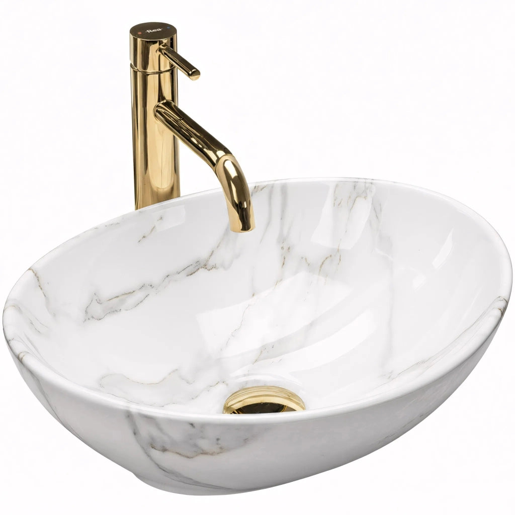 Lavabo Da Appoggio Rea Sofia Shiny Aiax