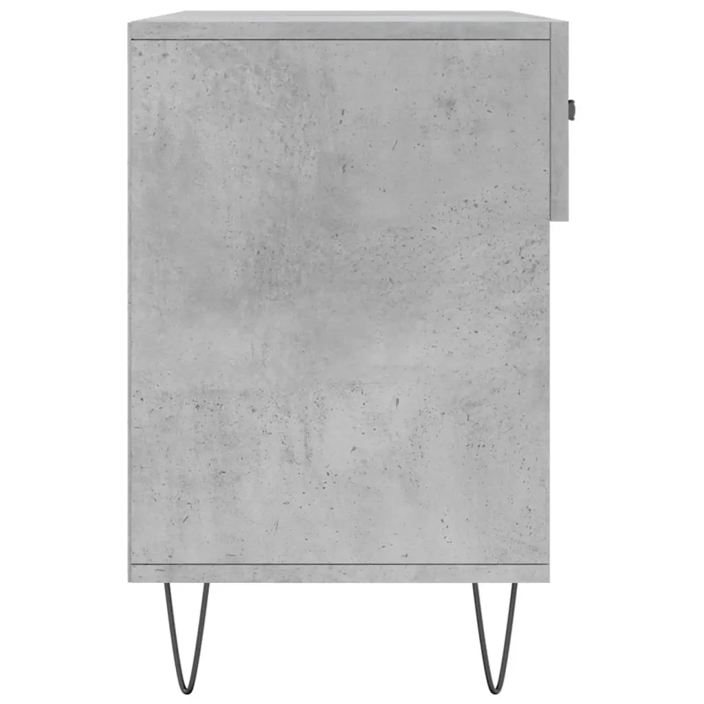 Panca Porta Scarpe-Sgabello-Panca Scarpiera Grigio Cemento 102x35x55cm Legno Multistrato 885601