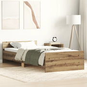Giroletto senza Materasso-Struttura Letto Rovere Artigianale 90x200cm 659362