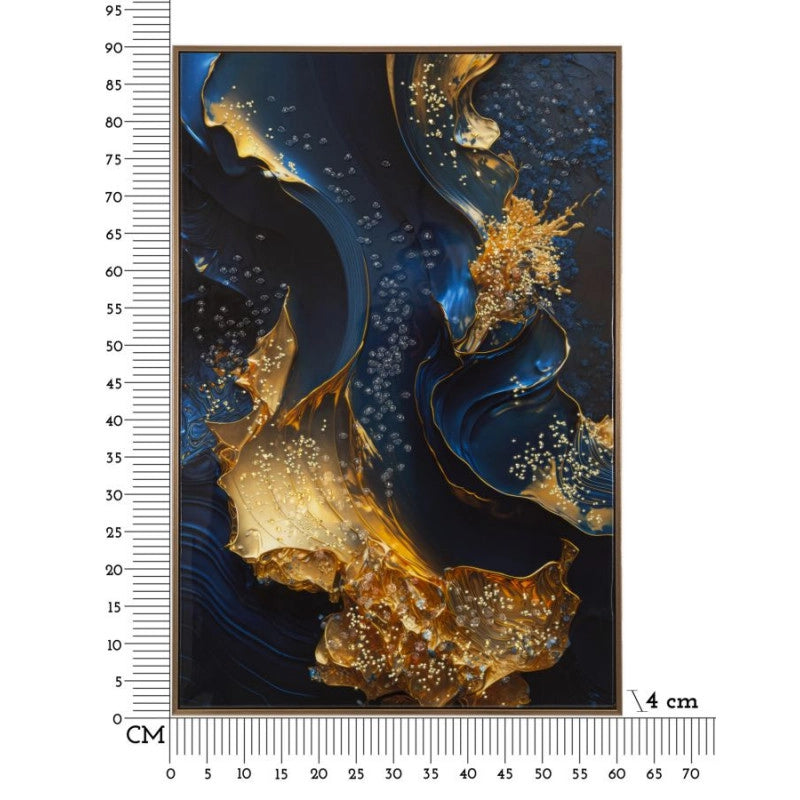 Stampa Su Tela Laccata Con Cornice Andromeda -b- cm 60x4x90