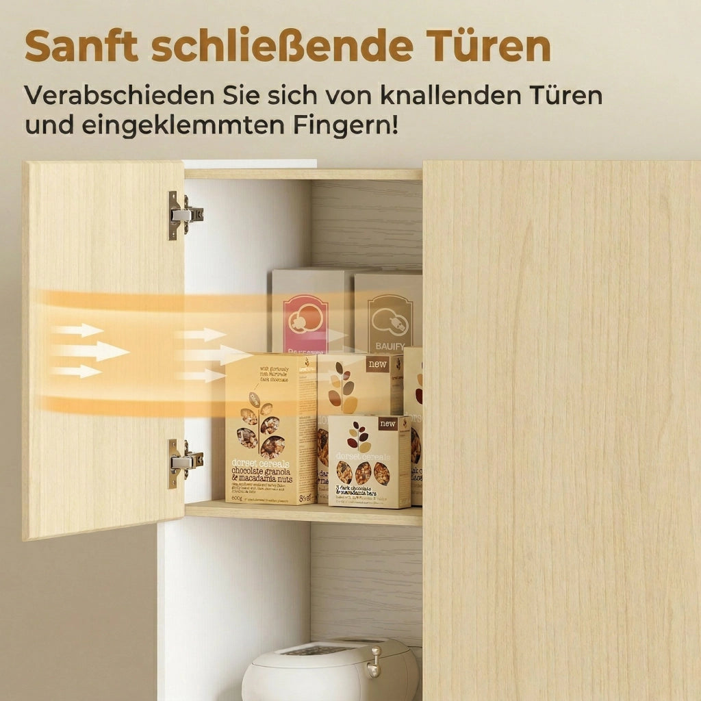 Mobile da cucina 170 cm ¨C Xylo ¨C Effetto legno naturale con ripiani regolabili