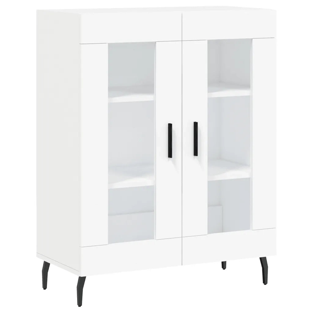 Credenza-Buffet-Armadio da cucina Bianca 69,5x34x90 cm in Legno Multistrato 299756