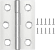 Serrature in acciaio inossidabile pieghevoli 44 mm × 31 mm per porte, finestre, armadi - Set da 20 con 120 viti