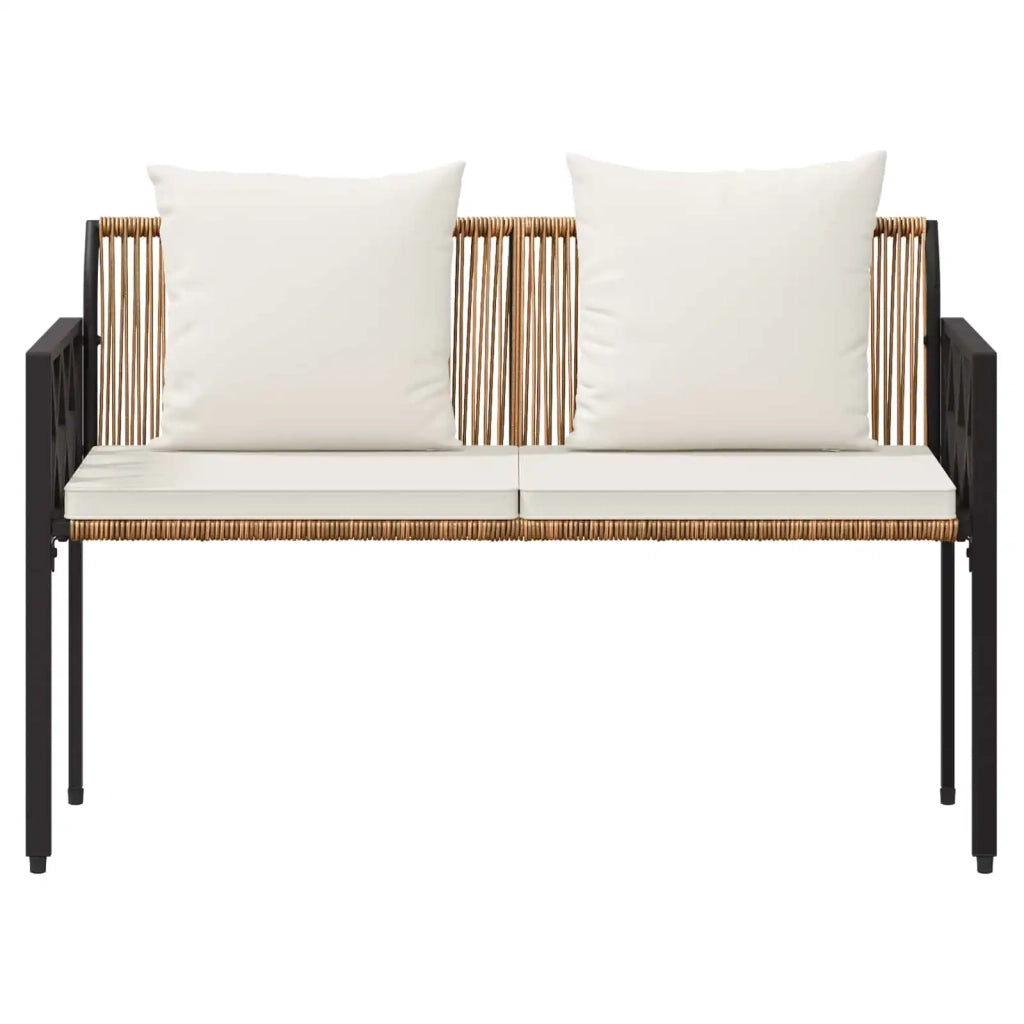 Panchine da esterno 2 -Seater 116 x 56 x 75 cm polyrattan 42025354